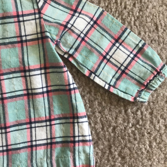 6M Carter’s baby girl plaid set with pink pants - Picture 2 of 2